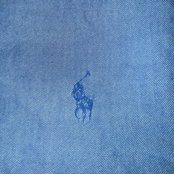 Ralph Lauren Chambray Button Down Short Sleeve Shirt. Size 3T - Picture 3 of 4